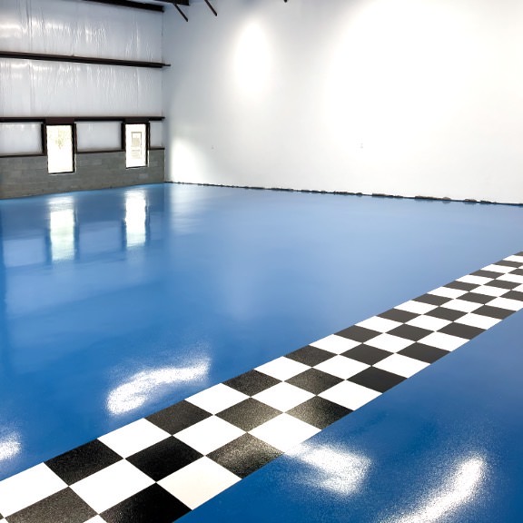 Thin-mil Epoxy System with Non-Slip Urethane Topcoat (Automotive Dealership Showroom)